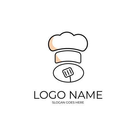 Chef Hat Spoon Restaurant Cafe Logo 8633602 Vector Art At Vecteezy