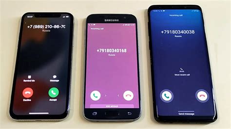 Apple IPhone X Vs Samsung Galaxy S7 Vs Samsung Galaxy S9plus Incoming