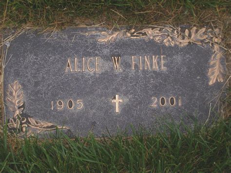 Alice Willomenia Pfefferle Finke 1905 2001 Mémorial Find a Grave