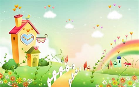 Gambar Dunia Kartun Fantasi Yang Cantik Cantik Hd Wallpapers Android