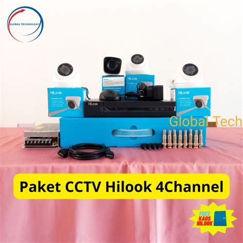 Jual PAKET CCTV HILOOK 2MP 4 CHANNEL SIAP PASANG Shopee Indonesia