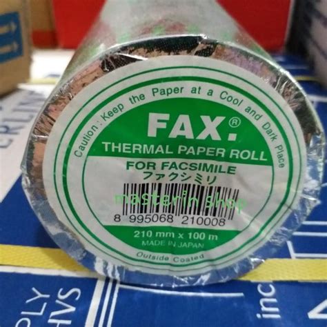 Jual Kertas Fax Merk FAX Ukuran 210 X 100 Made In Japan READY STOK