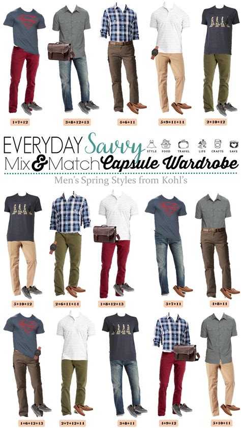 Kohls Mens Capsule Wardrobe For Spring Everyday Savvy