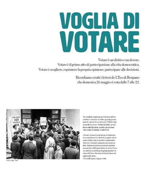 Votare Un Diritto E Un Dovere Domenica Andate Alle Urne Cronaca