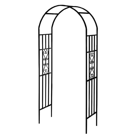 SCENDOR Garden Arches Arbors Curved Metal Durable Iron Plants Trellis