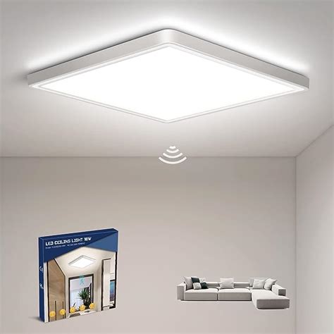 Letlit LED Deckenleuchte Mit Bewegungsmelder Innen 18W 1800LM