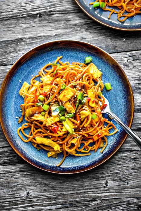 Indian Style Egg Chow Mein Recipe Using Spaghetti Noodles