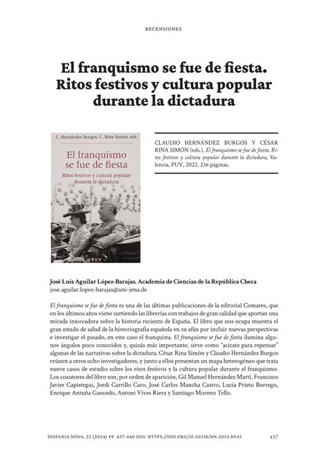 PDF Claudio Hernández Burgos y César Rina Simón eds El franquismo