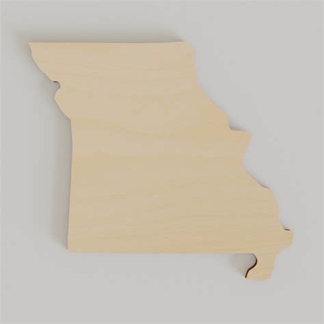 State Of Missouri Mo Wood Cutout Double Cut Designs Llc