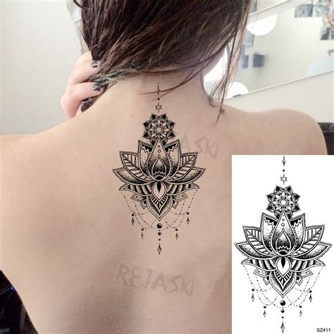 Corps Tatouage Petits Tatouages Temporaires Sexy Au Henn Lotus Pour