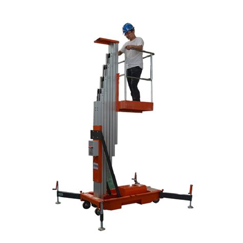 8m OEM Factory Push Around Hire Rental Vertical Mast Lift For Sale