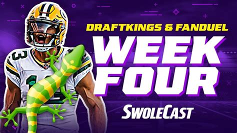 Draftkings Nfl Week 4 2022 Dfs Fantasy Football Youtube