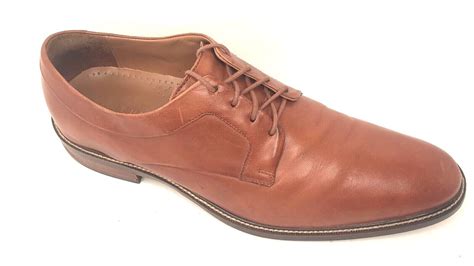 Cole Haan Grandos Designer Mens Shoes Tan Brown Lace Gem