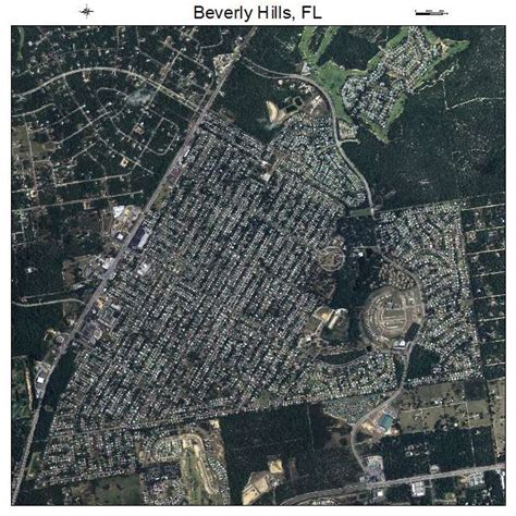 Aerial Photography Map of Beverly Hills, FL Florida