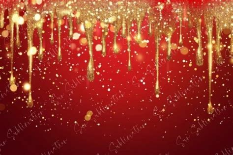 Red and Gold Glitter Background Graphic by Sun Sublimation · Creative ...