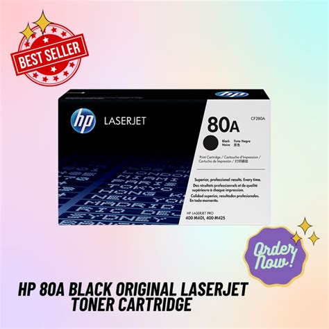 Hp 80a Black Original Laserjet Toner Cartridge Cf280a Lazada Ph