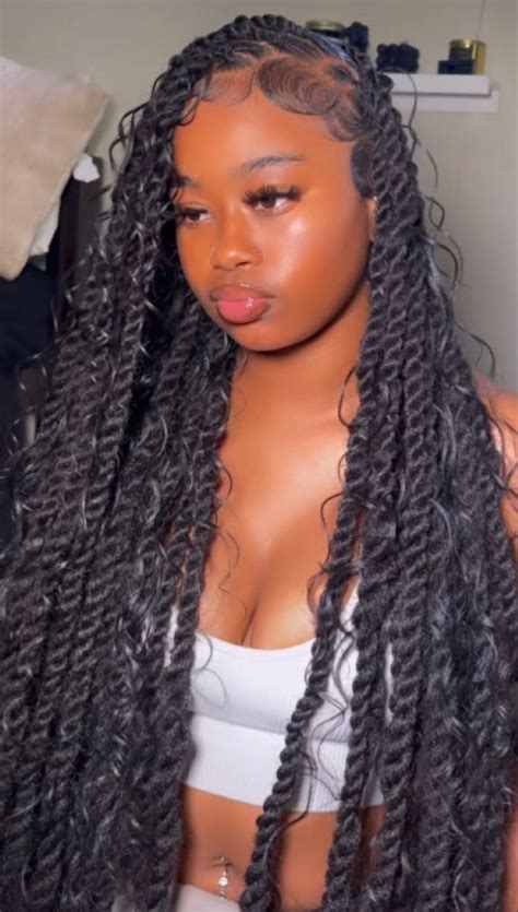 Island Twists Long Hair Styles Natural Hair Styles Girls Hairstyles