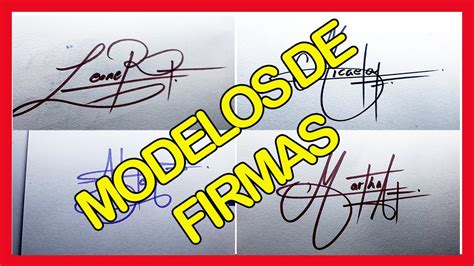 Modelos De Firmas Firmas Elegantes Youtube