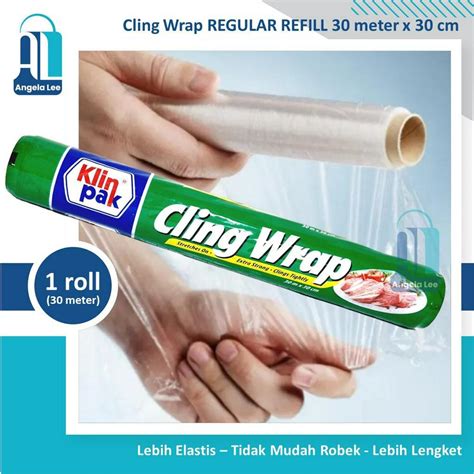 Jual Klinpak Cling Wrap Regular Refill 30m X 30cm Plastik Segel