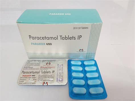 Paraken 650 Mg Paracetamol Tablets IP At 180 Box In Ambala Cantt ID