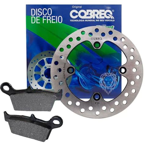 Disco De Freio Traseiro XRE 300 Pastilha Sem ABS Cobreq Disco De