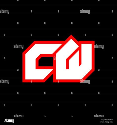 CW logo design, initial CW letter design with sci-fi style. CW logo for ...