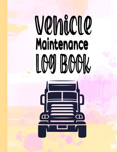 Vehicle Maintenance Logbook Automobile Transport Service Repair Data