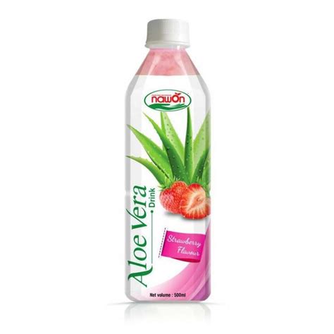 L Nawon Strawberry Aloe Vera Juice With Pulp Nawon Food And Beverage