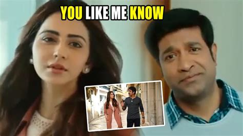 Vennela Kishore And Rakul Preet Singh Comedy Scene Nagarjuna