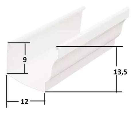 Kit Canaleta Plástica X 6 Mts Pvc Blanca Para Techo Amanco en venta en