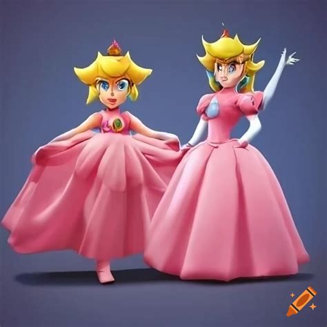 Cosplay Of Princess Peach And Link On Craiyon