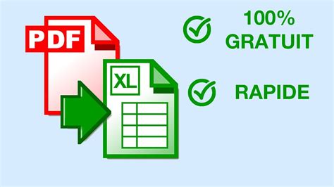 Comment Convertir Rapidement Un PDF En EXCEL Et Gratuitement YouTube