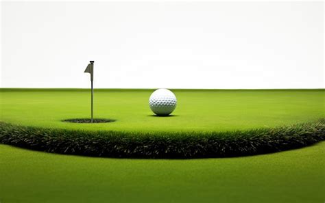 Premium Photo Indoor Golf Putting Green Ball Return Isolated On White