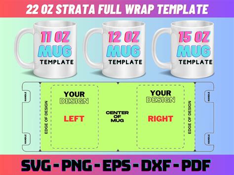 11 12 15 Mug Template Svg Bundle Sublimation Mug Etsy