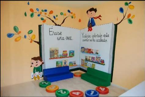 Rac De Lectura Decoraci N De Biblioteca Escolar Murales Escolares