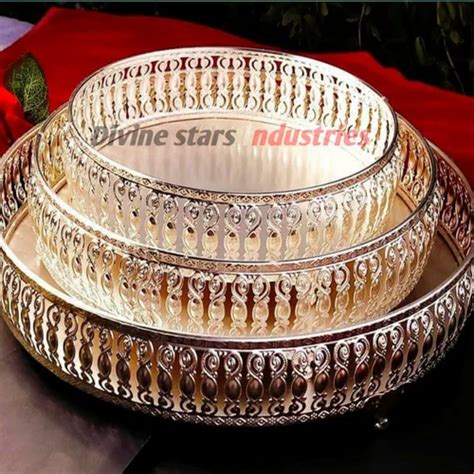 German Silver Round Tray At Rs Piece In Moradabad