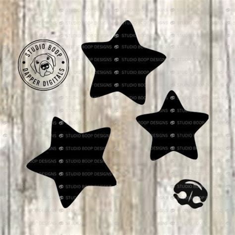 Star Svg Three Chubby Stars Svg And Png Digital Download Ready To Cut