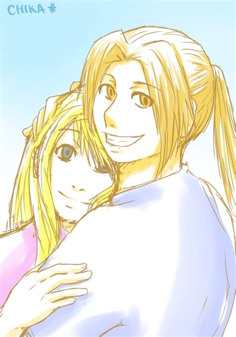 Hugs Edward Elric And Winry Rockbell Fan Art 15190252 Fanpop