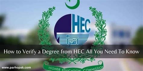 HEC Degree Attestation How To Verify Degree From HEC