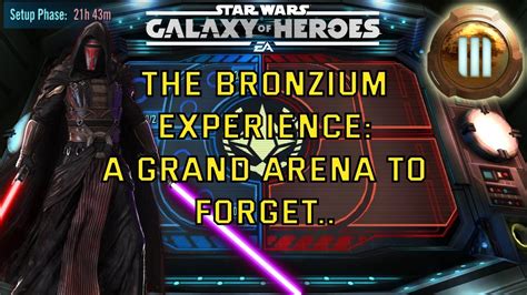 A Grand Arena Match To Forget The Bronzium Experience SWGOH F2P YouTube