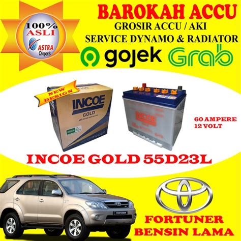 Jual Aki Mobil Toyota Fortuner Bensin Incoe Gold D L Ah Di Lapak