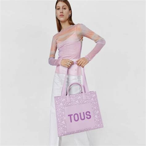 Large Mauve Kaos Mini Evolution Amaya Shopping Bag Tous