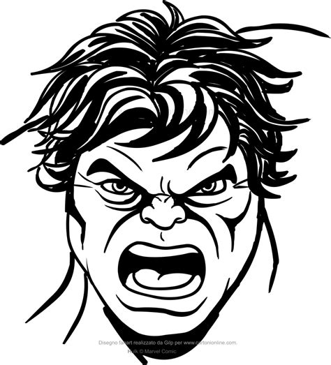 Hulk Face Drawing | Free download on ClipArtMag