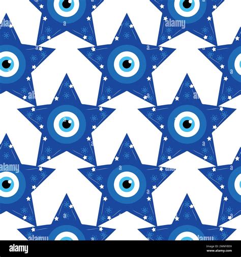 Evil Eye Magic Seamless Pattern Symbol Of Protection Turkish Souvenir