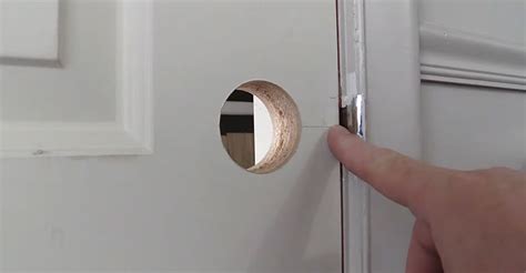 How To Make A Hole For A Door Knob?