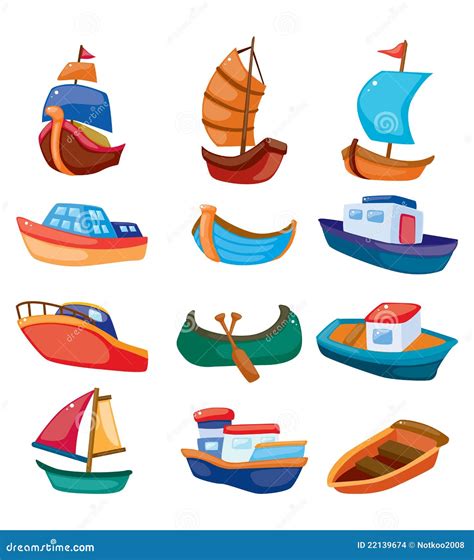 Cartoon Boat Icon Stock Vector Illustration Of Object 22139674