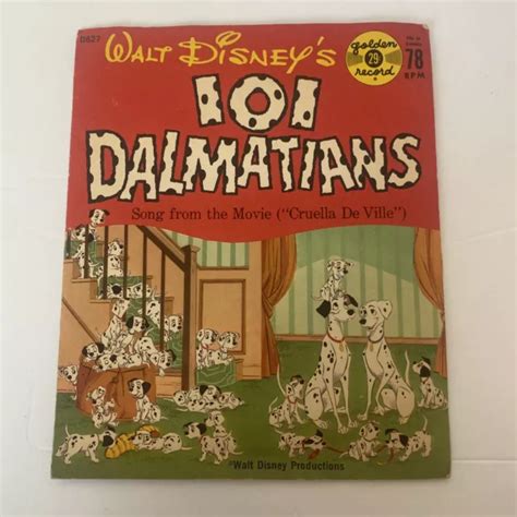 Vintage Walt Disneys Dalmatians Golden Records Rpm