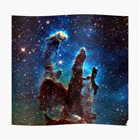 The Pillars of Creation Combining Infrared and Visible Light Hubble ...