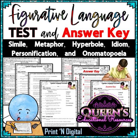 Figurative Language Worksheets Figurative Language Activities Made