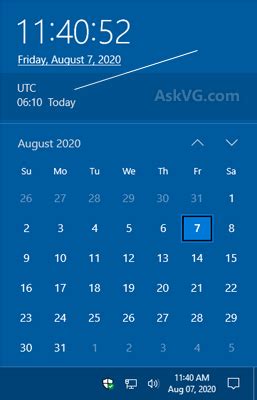 Tip How To Show Multiple Clocks In Windows Taskbar Askvg